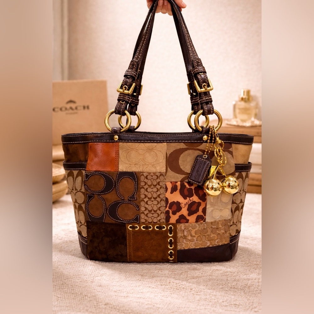 Coach Multicolor Patchwork Shoulder Bag - image 1